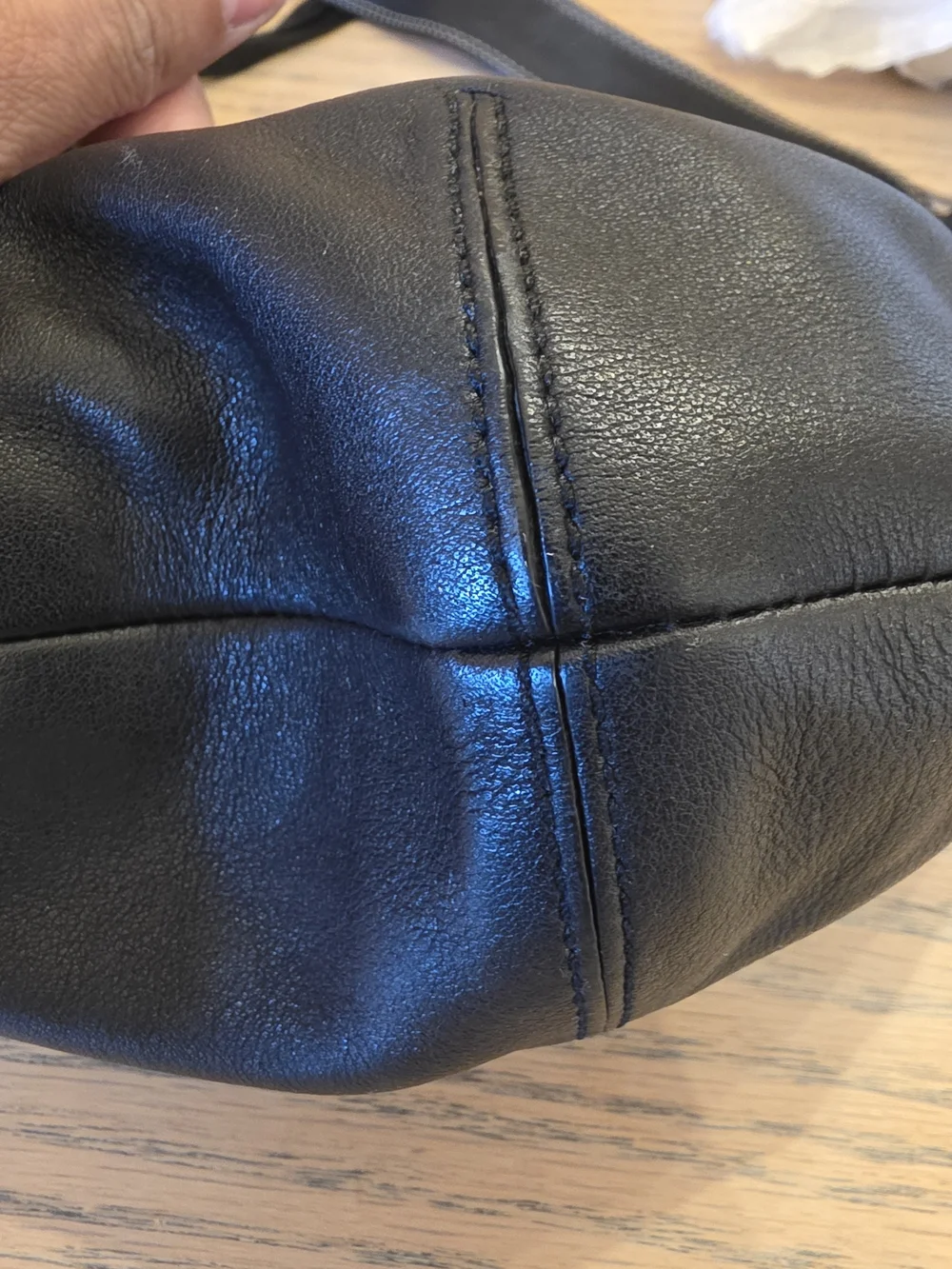 Coach Black Leather Hobo Shoulder Bag